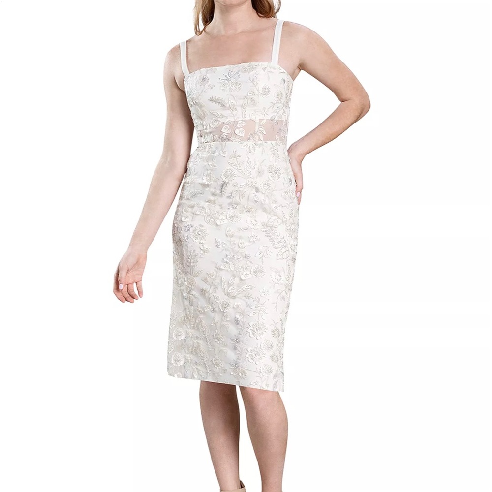 Dress the Population White Beaded Dress